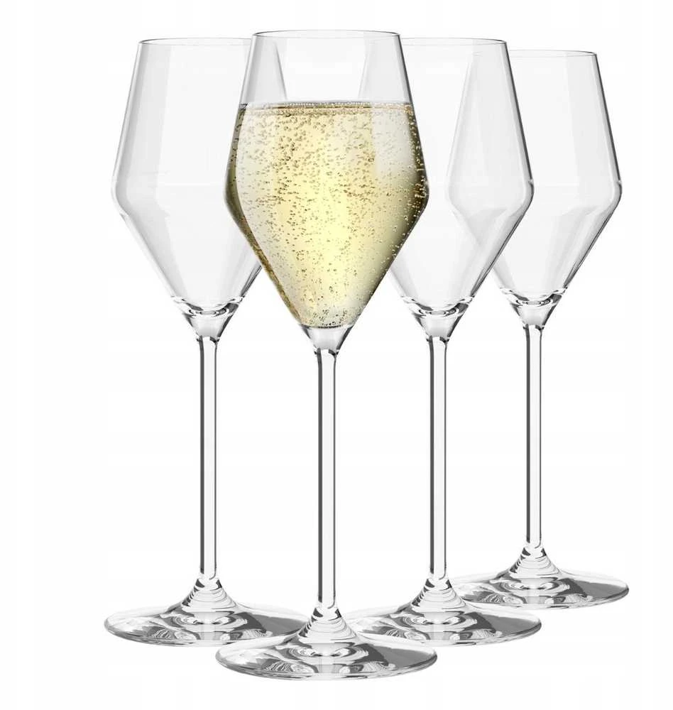 Šampano taurių komplektas Krosno RAY, stiklas, 0.175l, 4 vnt