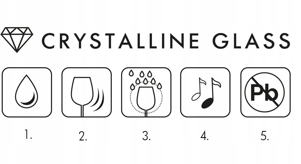 Krosno Vyno taurių komplektas Divine, stiklas, 0.7 l, 6 vnt.