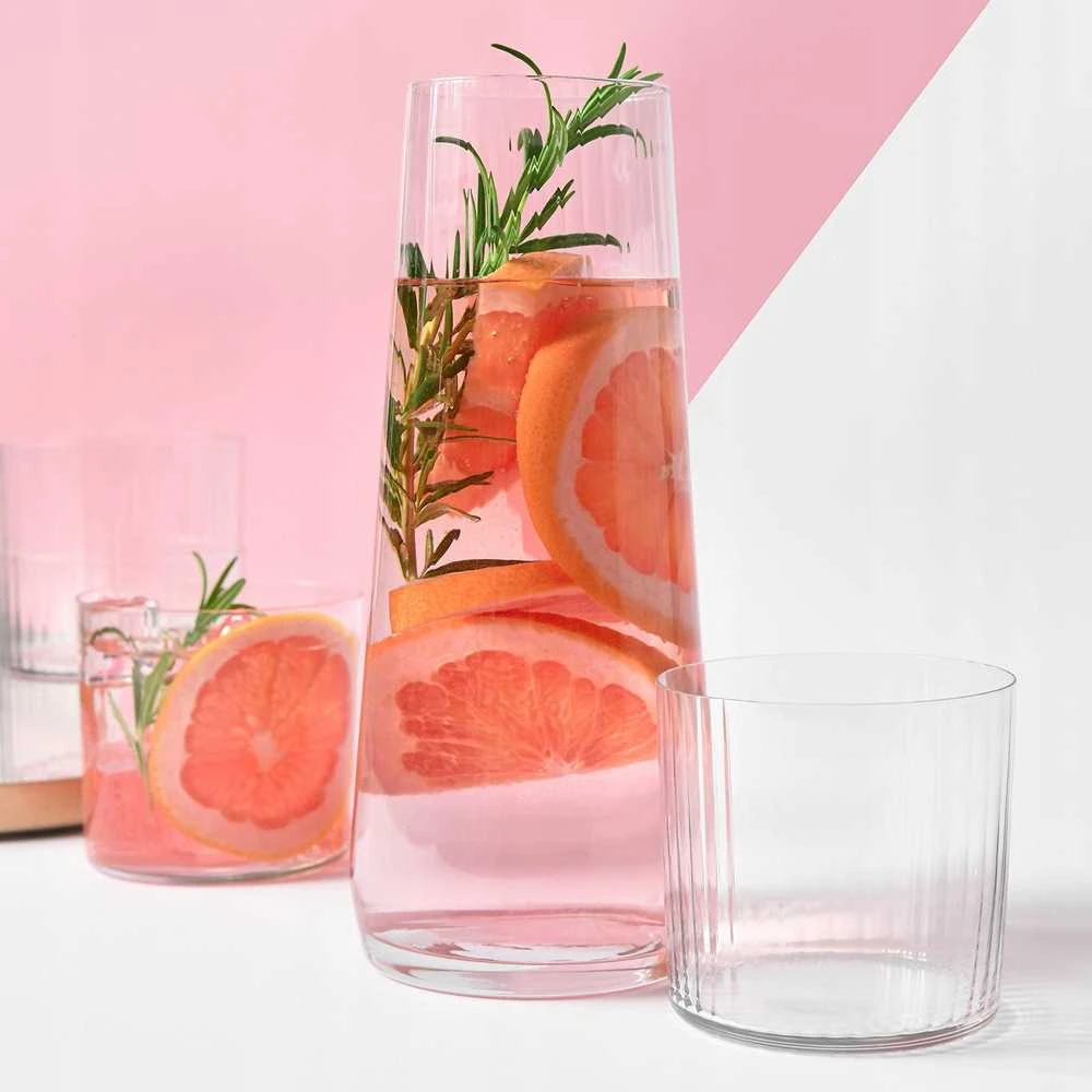 Ąsotis su stiklinėmis Krosno, stiklas, 1.2 l, 5 vnt.
