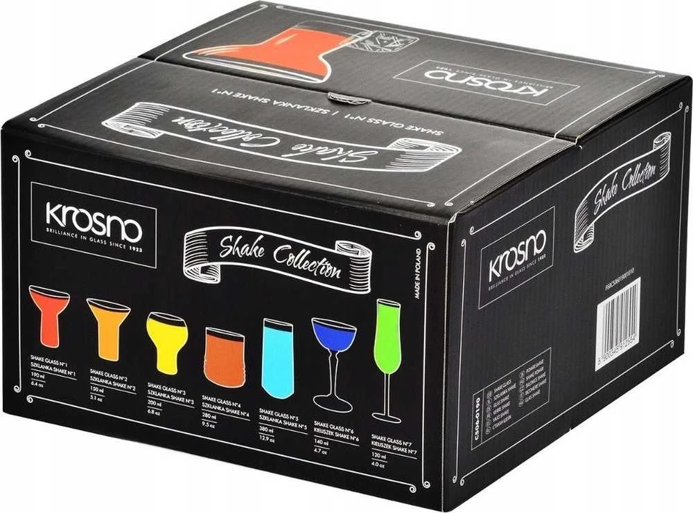 Kokteilių taurių komplektas Krosno, stiklas, 0.19 l, 4 vnt
