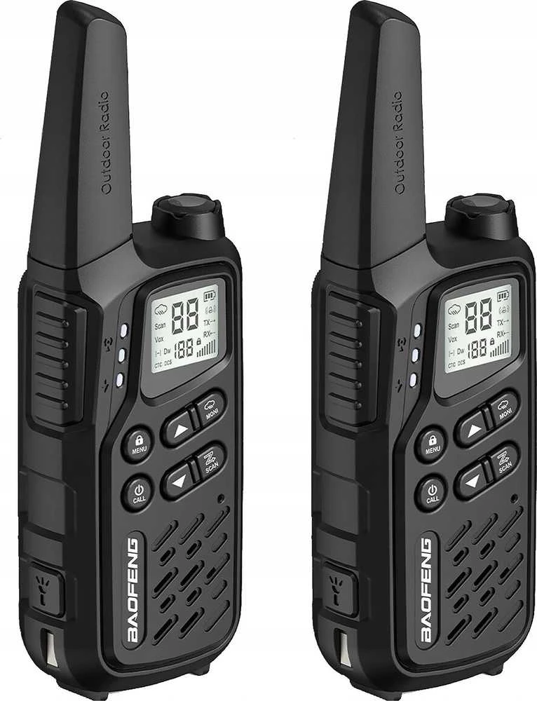 Walkie-Talkie Baofeng BF-T25E Juodas, 2 pieces