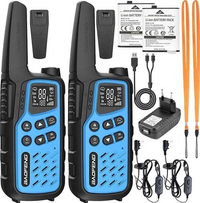 Dvkryptis Radijas - Baofeng Bf-t25e, Mėlynas