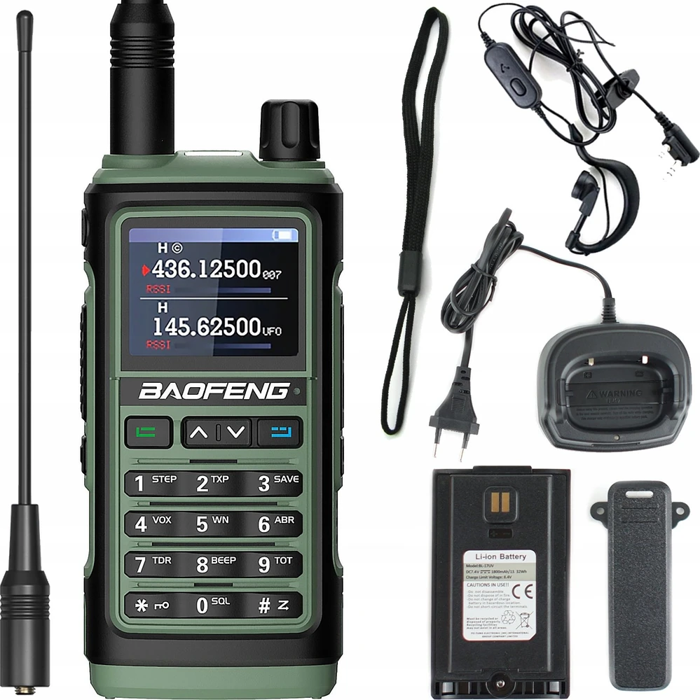 BAOFENG UV-17E WALKIE-TALKIE žalias