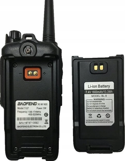 BAOFENG BF-A58 WALKIE-TALKIE Juodas