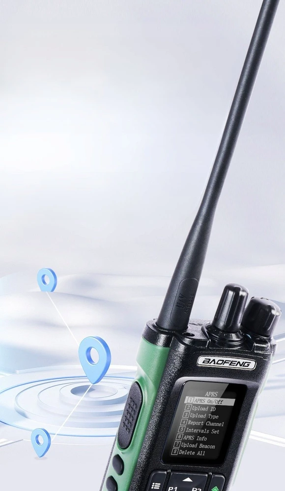 Baofeng DM-32E HTQ DMR GPS APRS radijo imtuvas + oro juosta