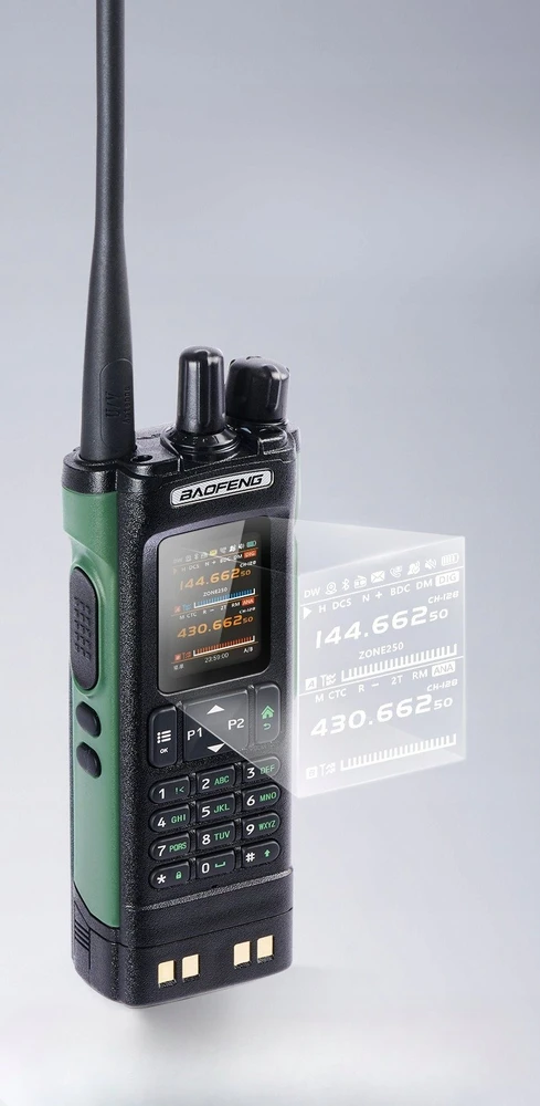 Baofeng DM-32E HTQ DMR GPS APRS radijo imtuvas + oro juosta