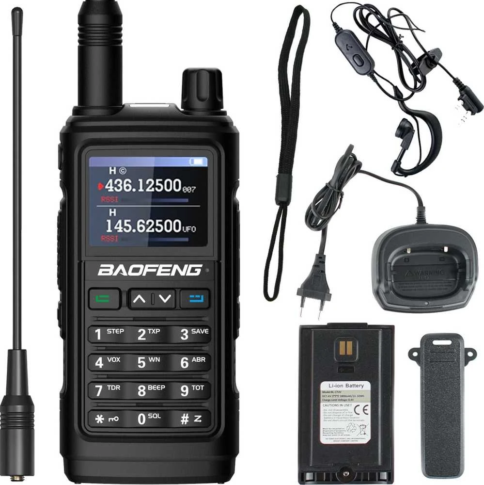 BAOFENG UV-17E WALKIE-TALKIE Juodas