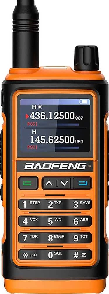 Dvipusio Ryšio Radijas - BAOFENG UV-17E WALKIE-TALKIE 5W VOX 10 km nuotolis 1800 mAh baterija oranžinė
