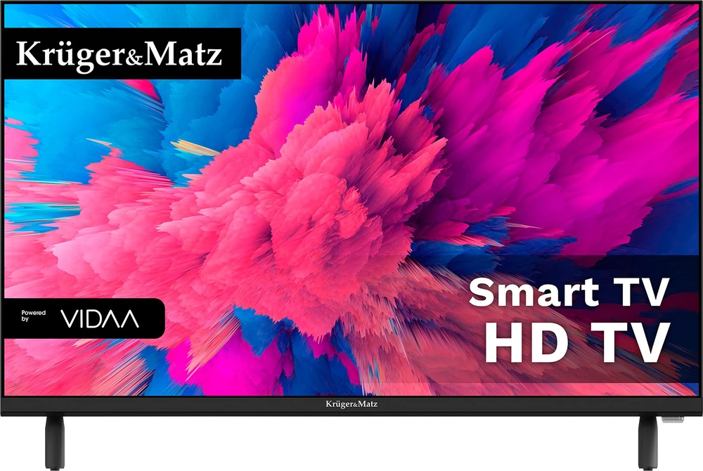 Televizorius 24 colių įstrižainės „KrugerMatz“ išmanusis VIDAA DVB-T2 televizorius