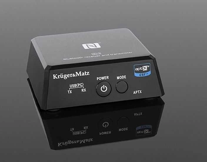 Kruger & Matz 2in1 Bluetooth HiFi garso imtuvas ir siųstuvas (Apt-X, NFC) BT-1 modelis