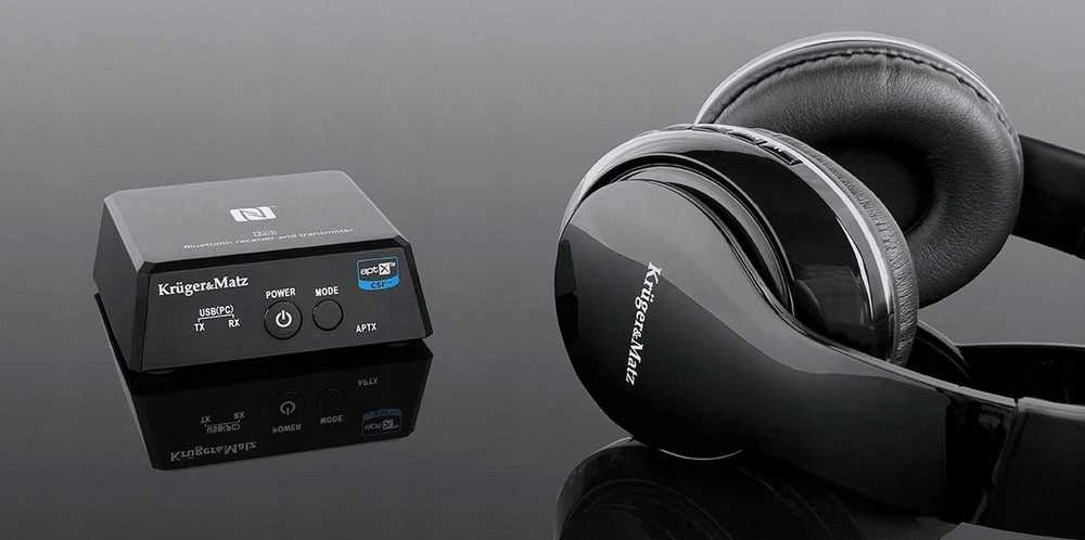 Kruger & Matz 2in1 Bluetooth HiFi garso imtuvas ir siųstuvas (Apt-X, NFC) BT-1 modelis