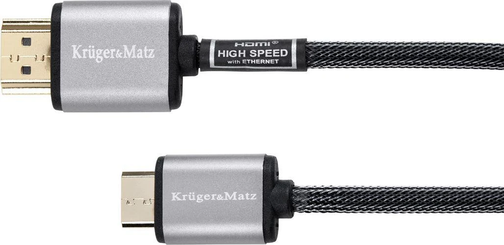 Kruger & Matz HDMI – miniHDMI kabelis (A-C) 1.8m