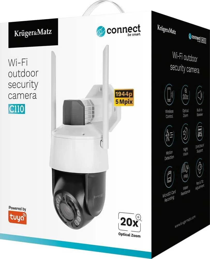 Kruger & Matz Connect C110 Tuya lauko Wi-Fi kamera