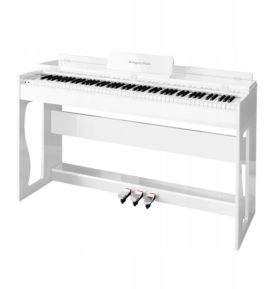 Kruger & Matz Pianino KrugerMatz KMDP-135 skaitmeninis pianinas, blizgiai baltas
