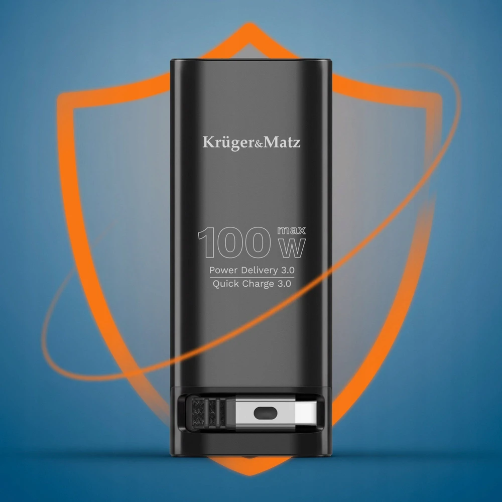 Kruger & Matz PowerBank KrugerMatz 20000 mAh ličio jonų išorinė baterija su QC ir PD funkcijomis