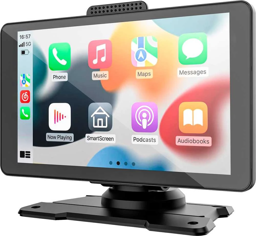 Automagnetola Multimedijos stotis 7" Android Auto Apple Carplay su atbulinės eigos kamera Kruger & Matz