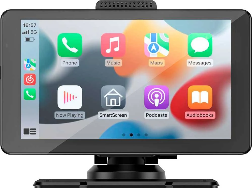 Automagnetola Multimedijos stotis 7" Android Auto Apple Carplay su atbulinės eigos kamera Kruger & Matz