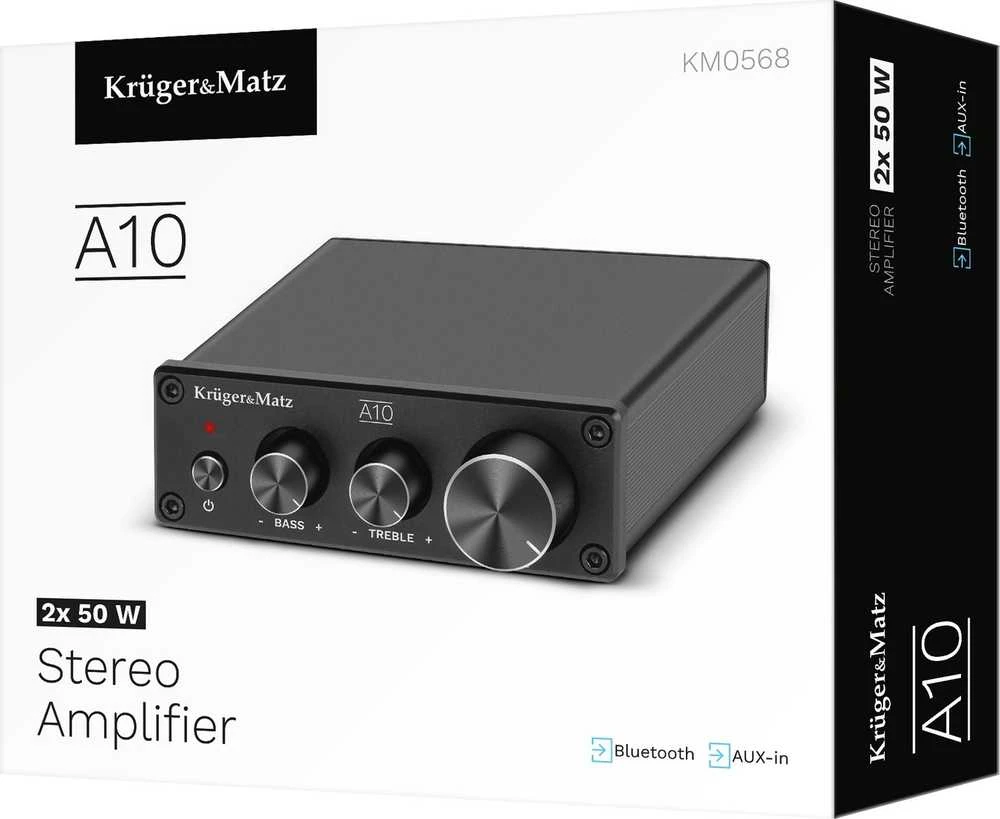 Stiprintuvas Kruger & Matz stereo stiprintuvo modelis A10