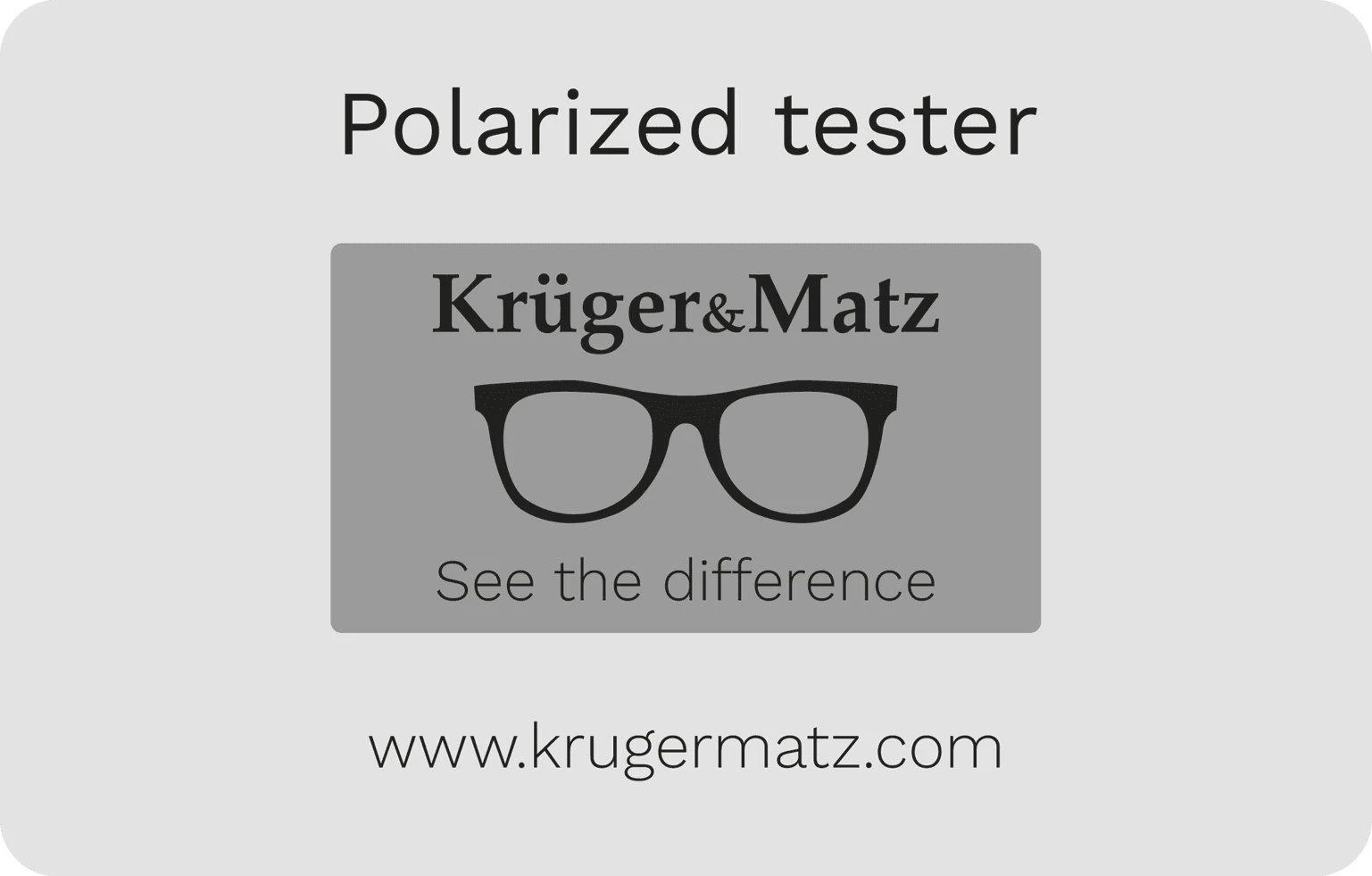 Kruger & Matz akinių poliarizacijos testeris