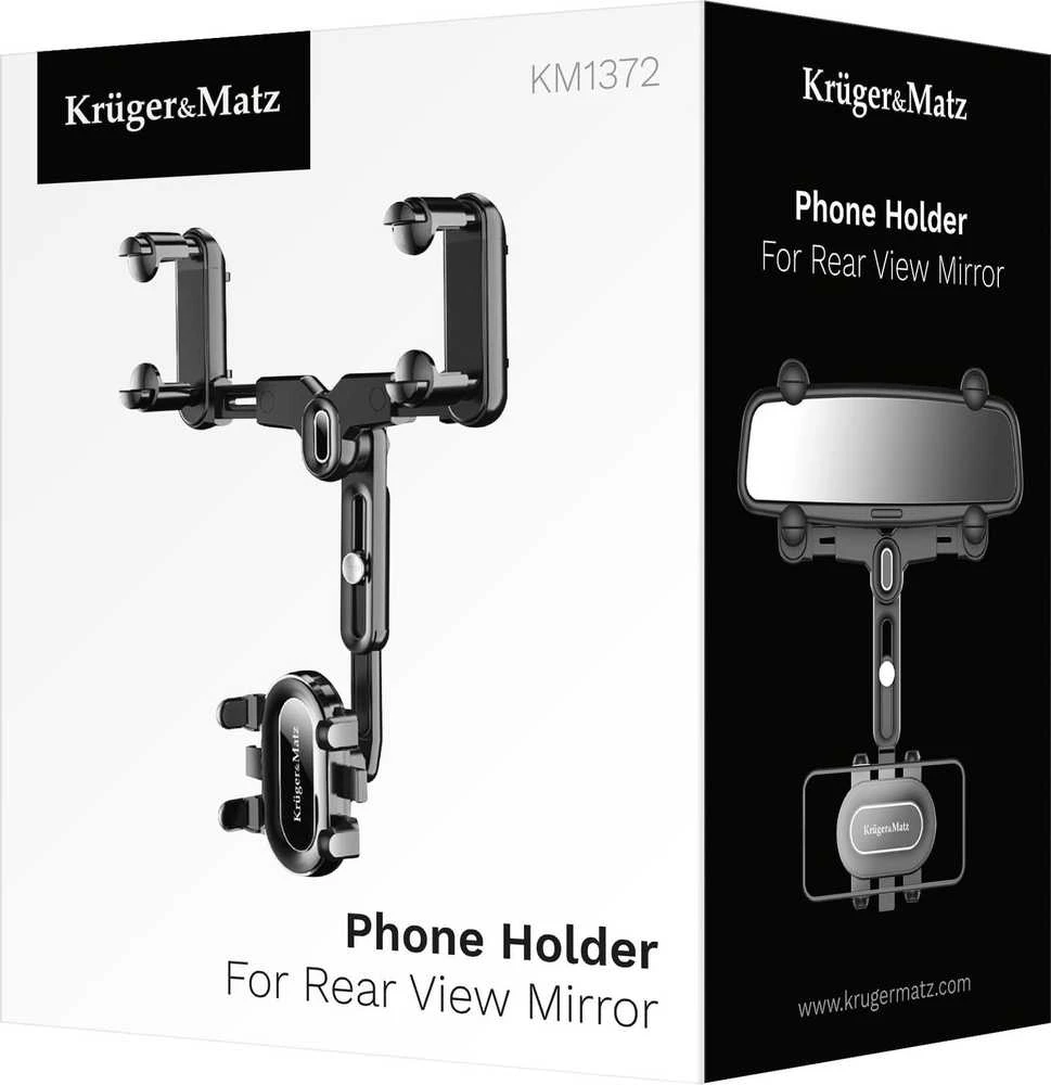 Universalus telefono laikiklis Kruger & Matz KM1372 montuojamas ant veidrodžio
