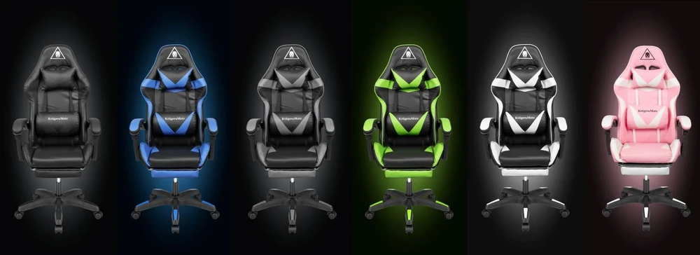 Kruger & Matz GX-150 žaidimų kėdė Juoda ir raudona