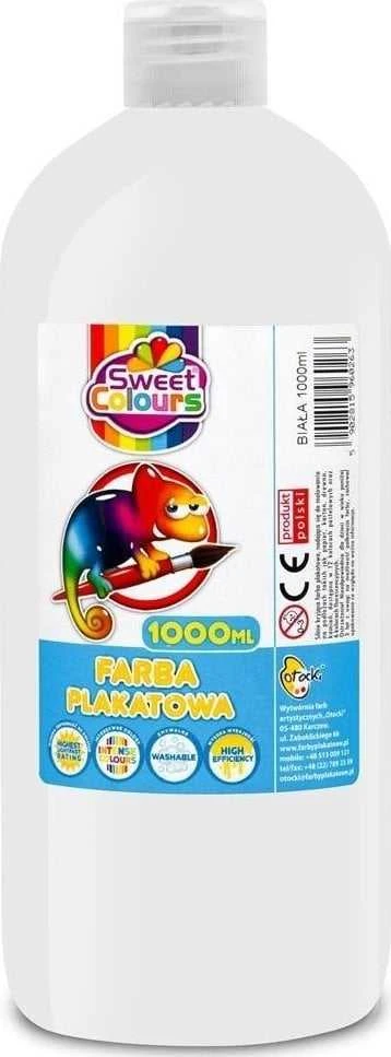 Krups Plakatų dažai Sweet Colours 1000 ml, balti