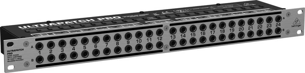 Behringer PX3000 komutacinė panelė