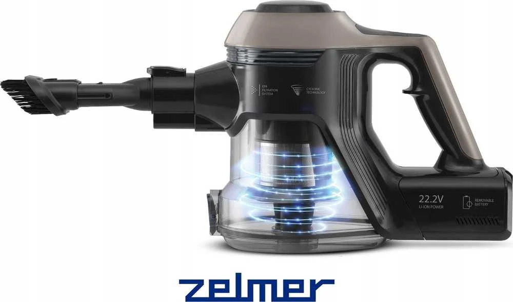 Dulkių siurblys Zelmer ZSVC510D Piotr Akumuliatorinis hoover Juodas, Sand
