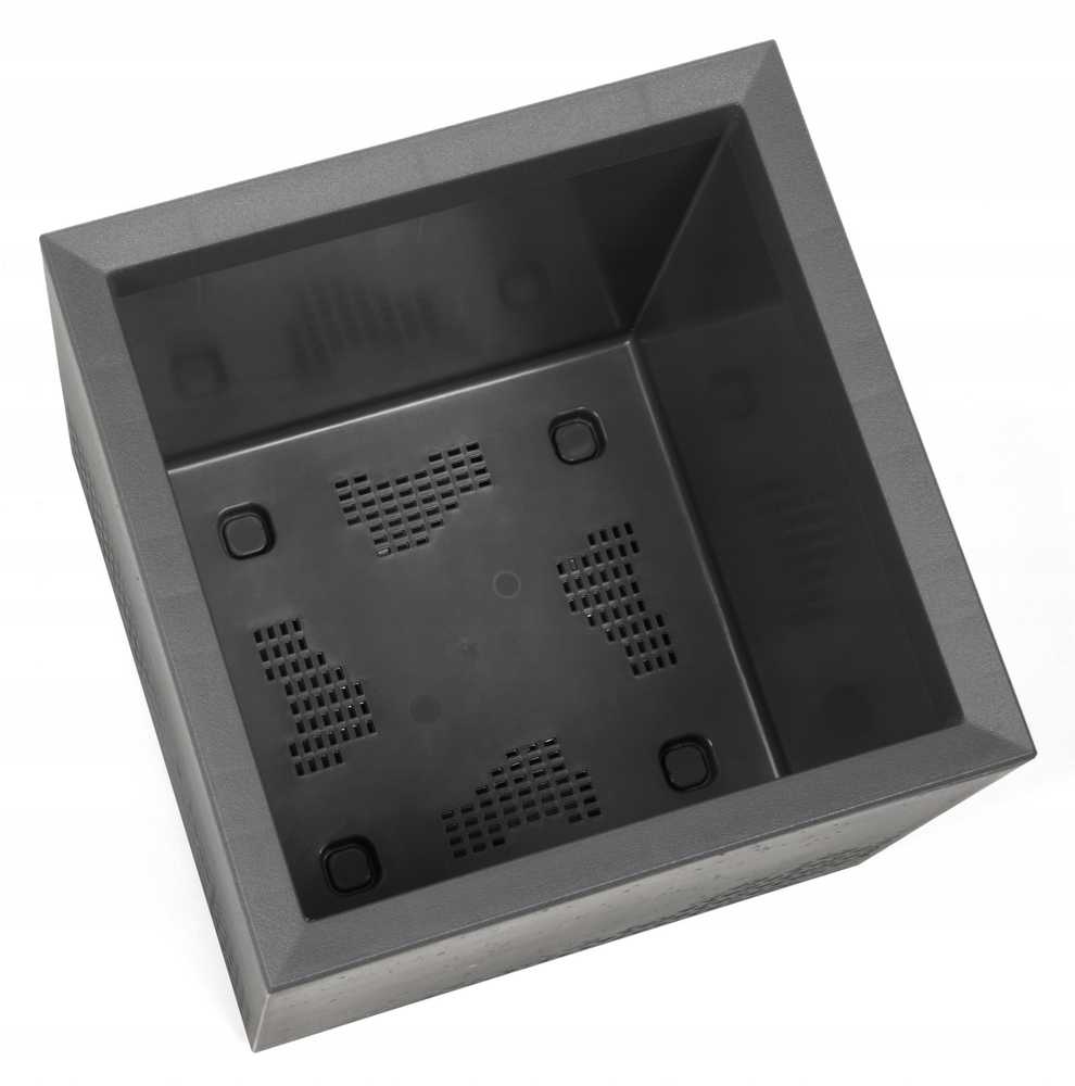 Krups Gėlių stovas KARO 300x300x300 betonas perdirbtas - antracitas LA776-82 LAMELA