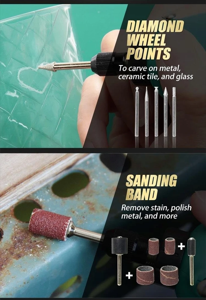 Proskit Priedai graviraimo įrankiui 109 dalių PT-5100 Pro’sKit