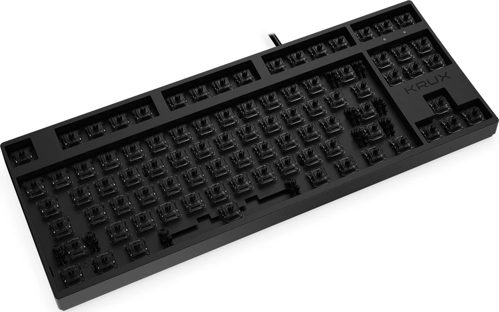 Klaviatūra žaidimams Krux Atax PRO RGB Pudding Outemu Juodas su laidu mechaninė su pašvietimu juoda