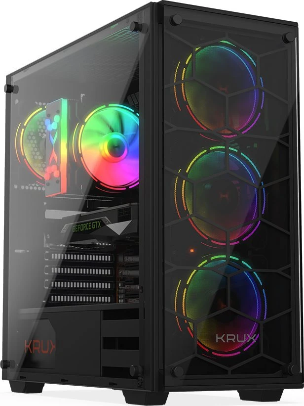 Korpusas KRUX Leda KRX0007, juodas