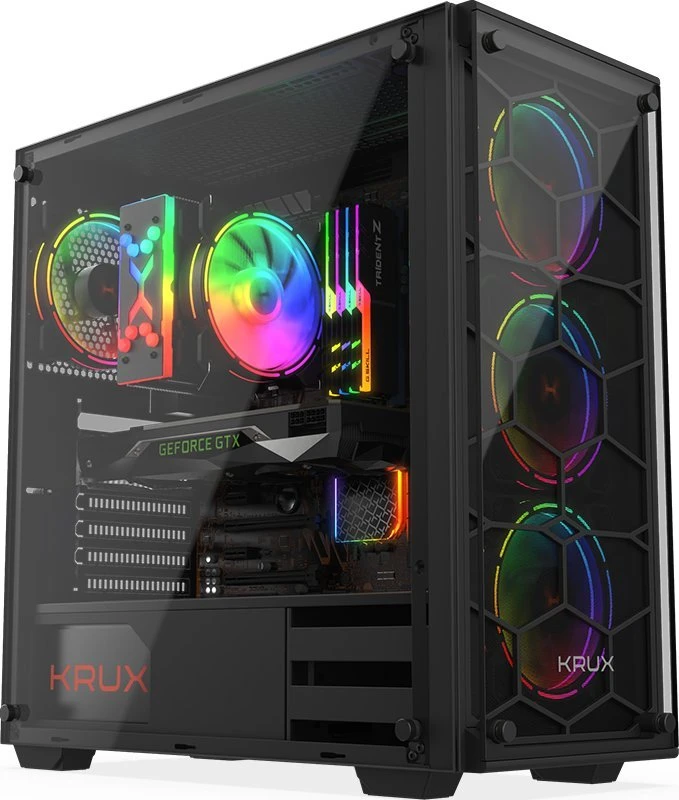 Korpusas KRUX Leda KRX0007, juodas
