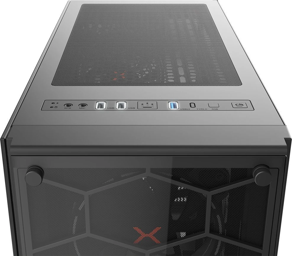 Korpusas KRUX Leda KRX0007, juodas