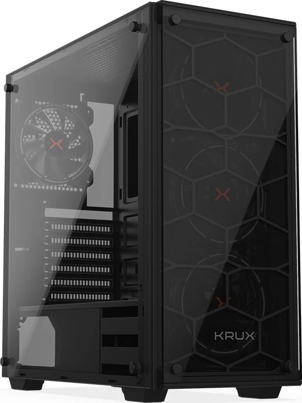 Korpusas KRUX Leda KRX0007, juodas