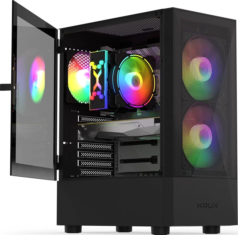 Kompiuterio korpusas  Krux Vako RGB /KRX0132