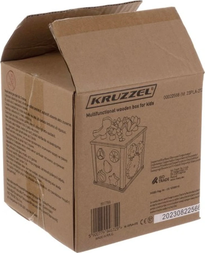 ISO TRADE Medinis edukacinis kubas - Kruzzel sorter 22566, 5-in-1