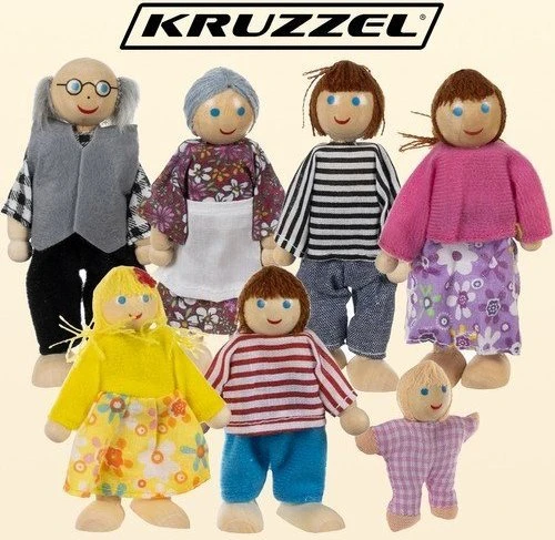 Miniature dolls - 7pcs Kruzzel 19764