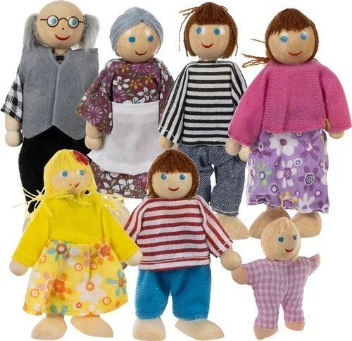 Miniature dolls - 7pcs Kruzzel 19764