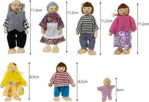 Miniature dolls - 7pcs Kruzzel 19764