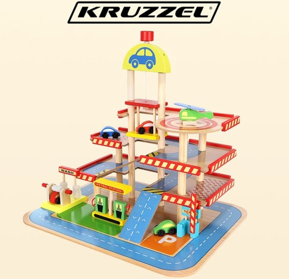 Kruzzel Garažas - medinis 22446