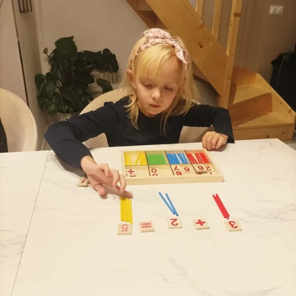 Kruzzel Mediniai pagaliukai, skirti mokytis skaičiuoti 22447