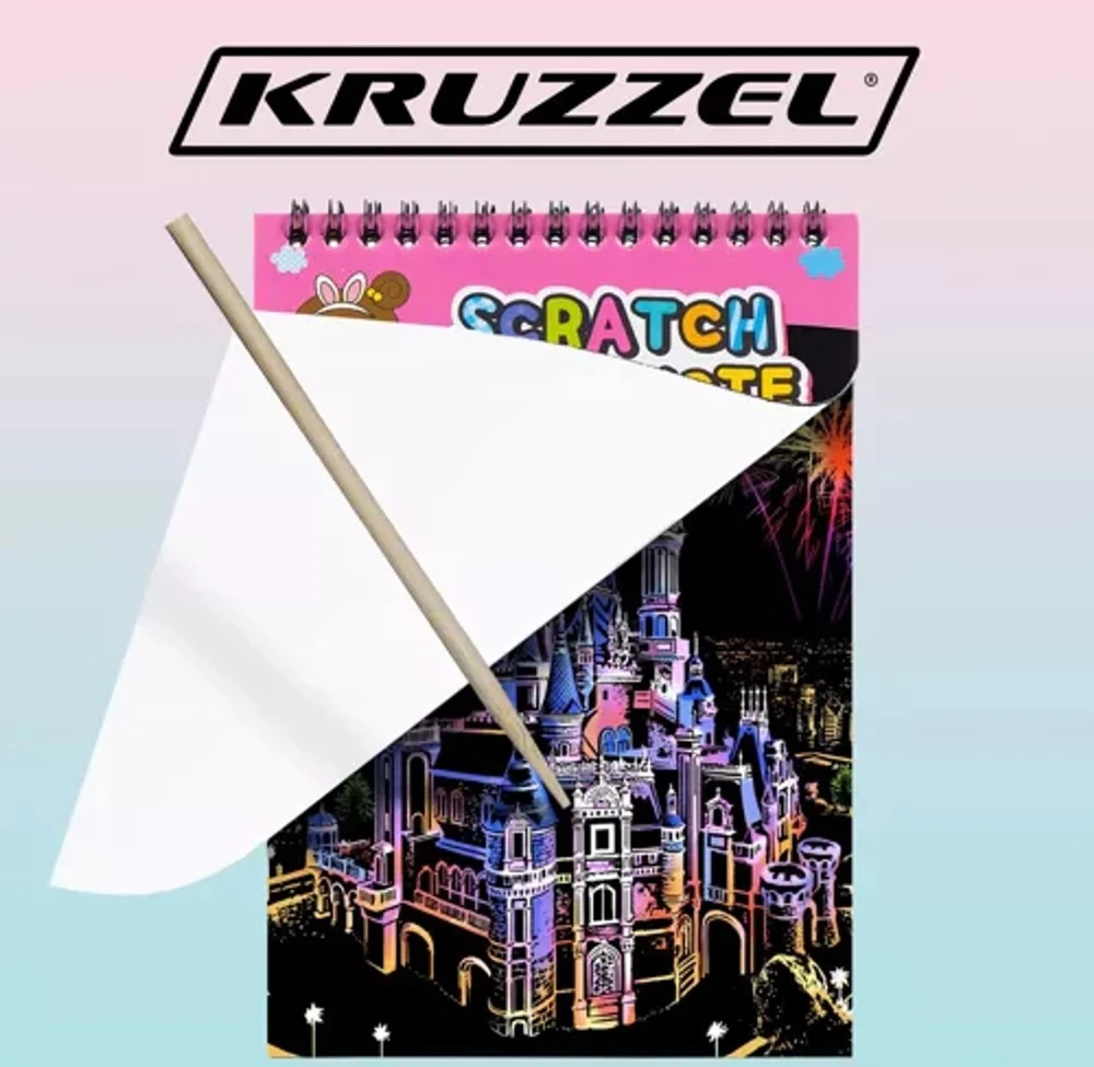 Kruzzel Nutrinamų kortelių rinkinys + medinis rašiklis 22449