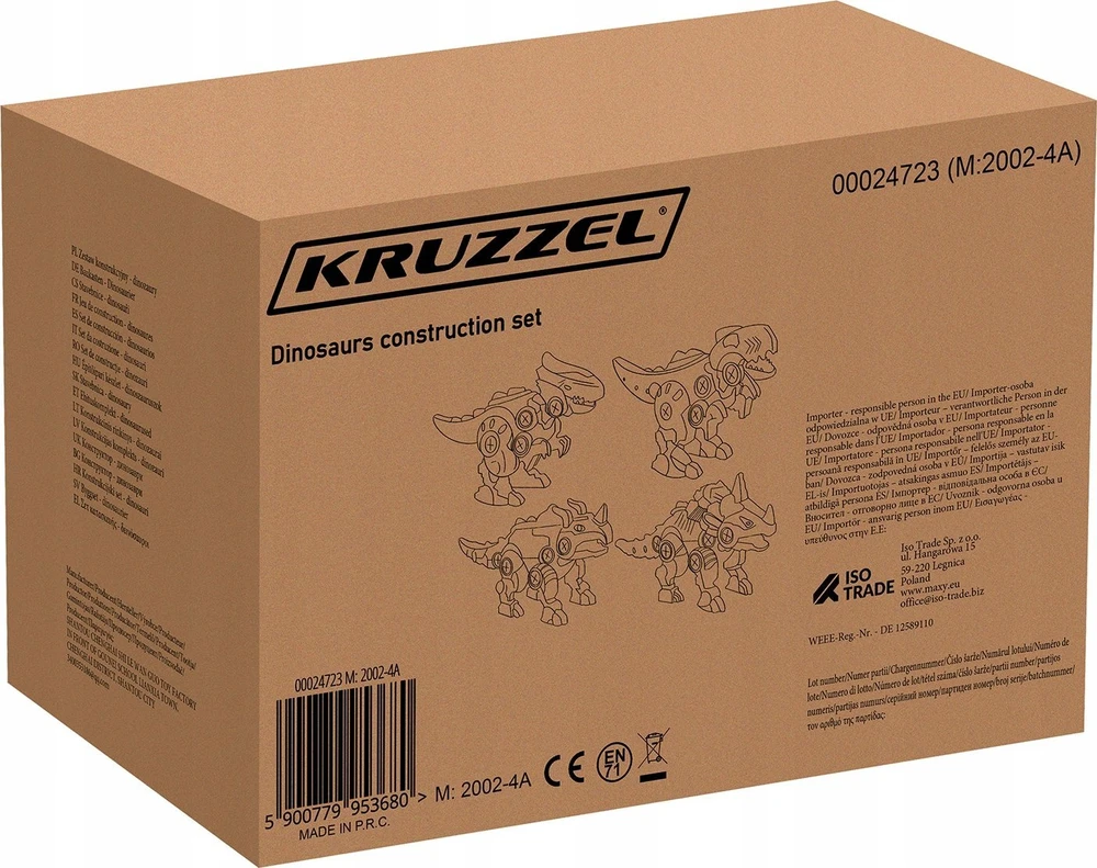 Kruzzel Vaikiškas konstruktoriaus rinkinys - dinozaurai 24723