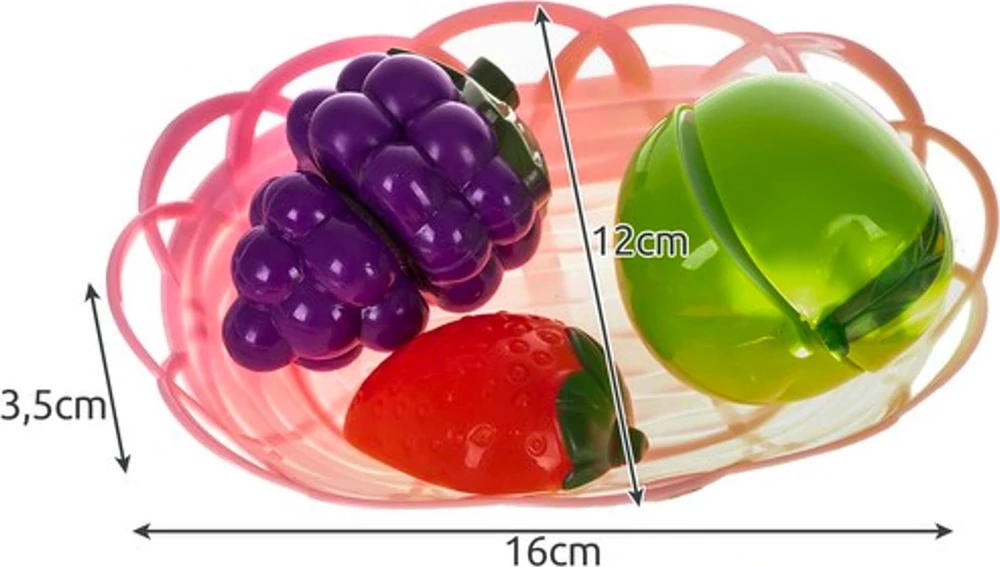 Kruzzel Set of fruit ir daržovės for cutting in a basket 22576