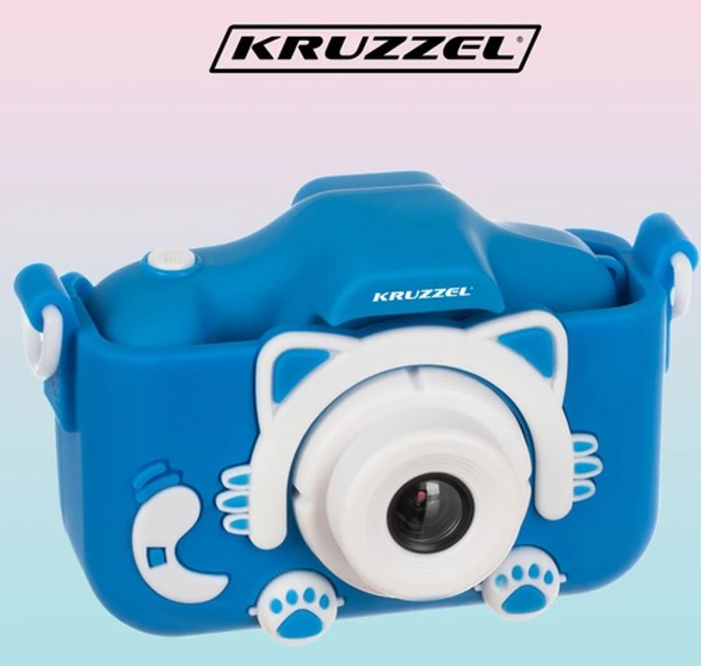 Kruzzel AC22295 mėlynas skaitmeninis fotoaparatas