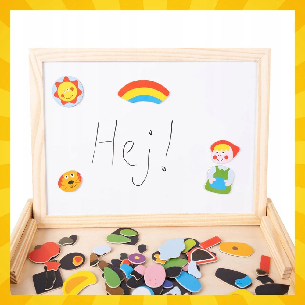 Kruzzel 25637 dvipusė edukacinė lenta