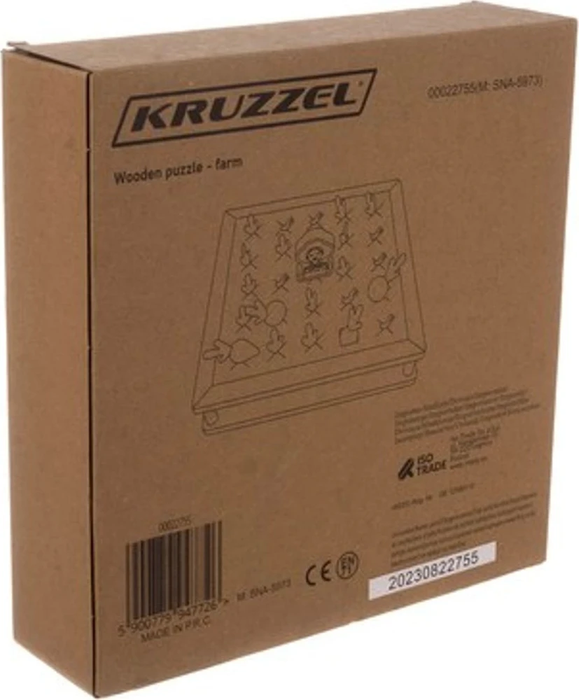 Medinė dėlionė - Kruzzel farm 22755