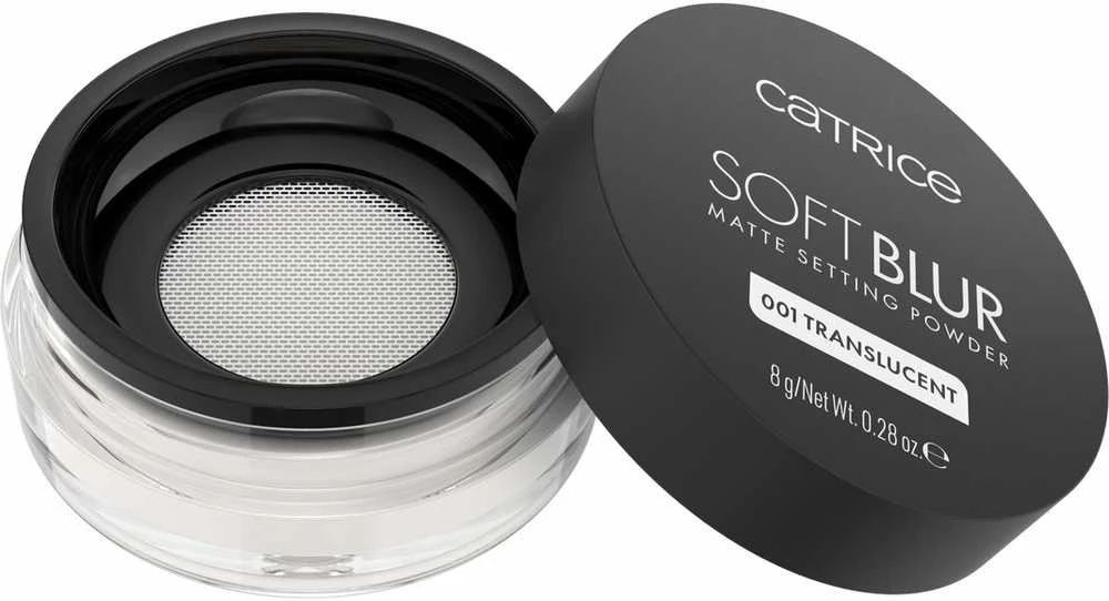 „Catrice Soft Blur“ matinio efekto fiksuojamoji pudra „001“ – permatoma, 8 g