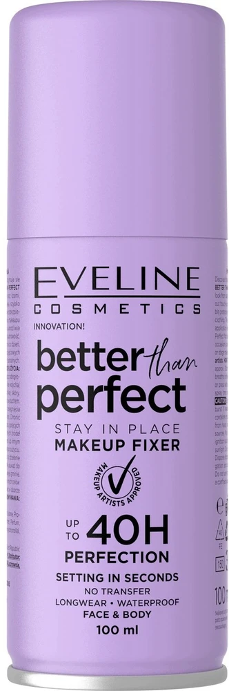 Eveline Cosmetics Better Than Perfect makiažo fiksavimo ir priežiūros purškalas 100 ml